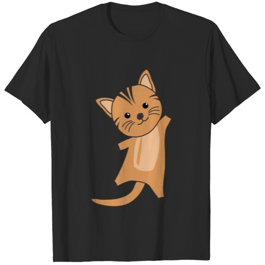 Discover Cat Kitty Fur Nose Cute Animals For Kids Meow T-shirt