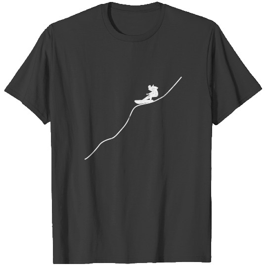 Snowboarder Snowboarding On Slope T-shirt