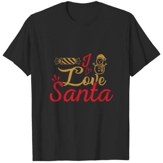 Discover I LOVE SANTA T-shirt