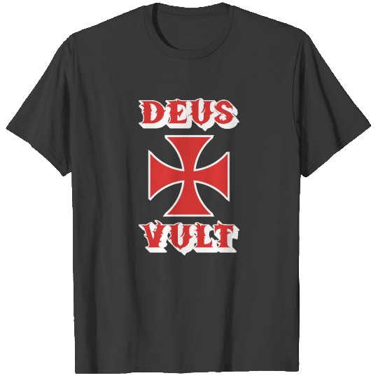 Deus Vult Mary Christian Faith Hope T-shirt