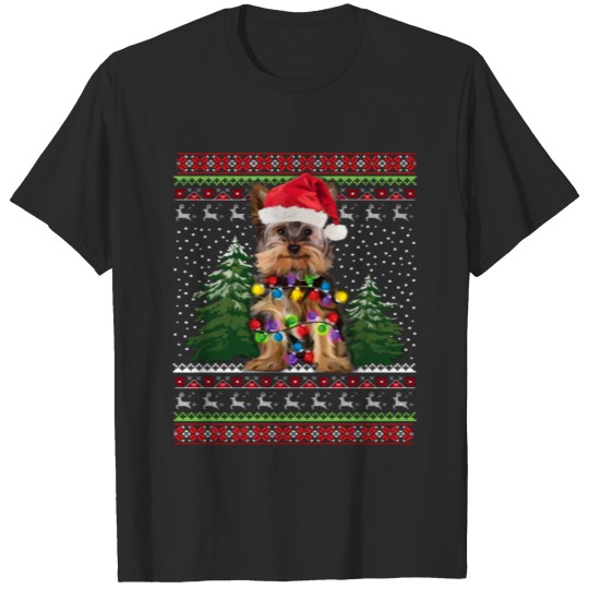 Discover Yorkie Ugly Christmas Shirt Funny Yorkies Puppy Ch T-shirt
