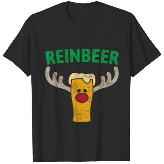 Discover REINBEER Reindeer Christmas Beer T-shirt
