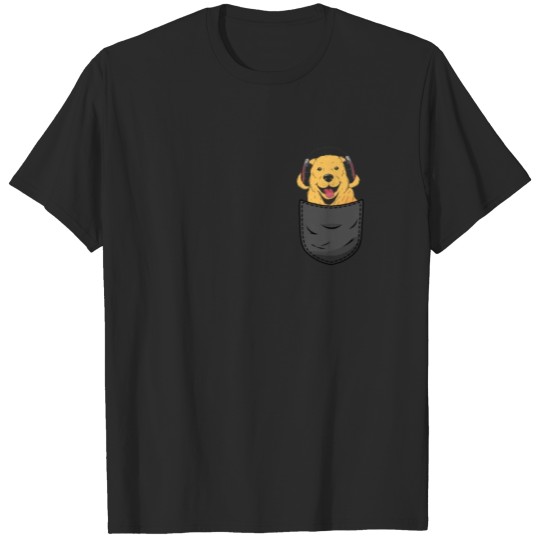 Discover Golden Retriever Pocket Funny Dog Gift T-shirt