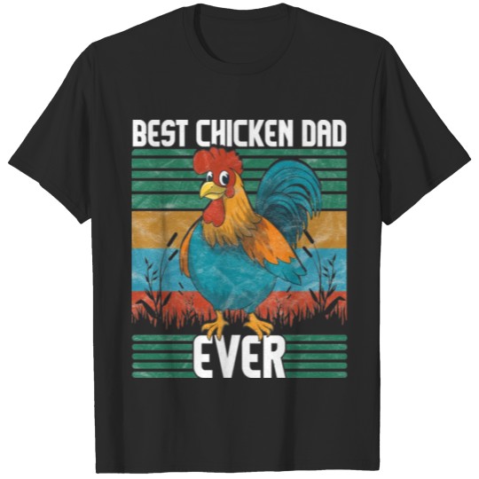 Discover Best Chicken Dad Ever Distressed Poultry Farmer T-shirt