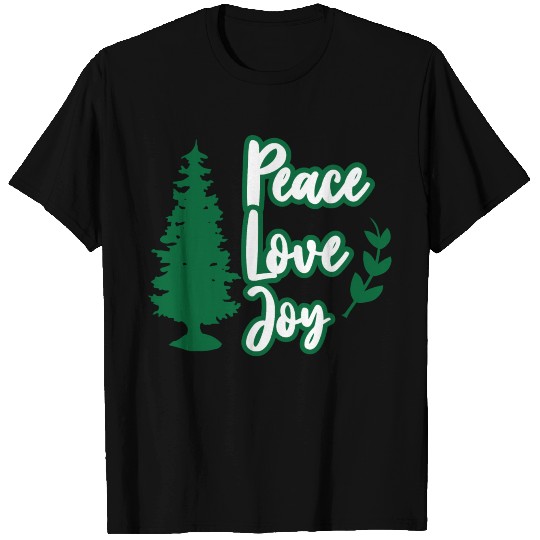 Peace, Love, Joy - Christmas T-shirt