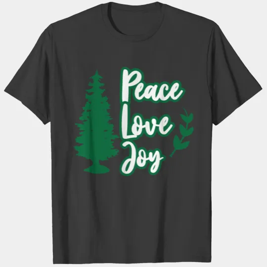 Peace, Love, Joy - Christmas T-shirt
