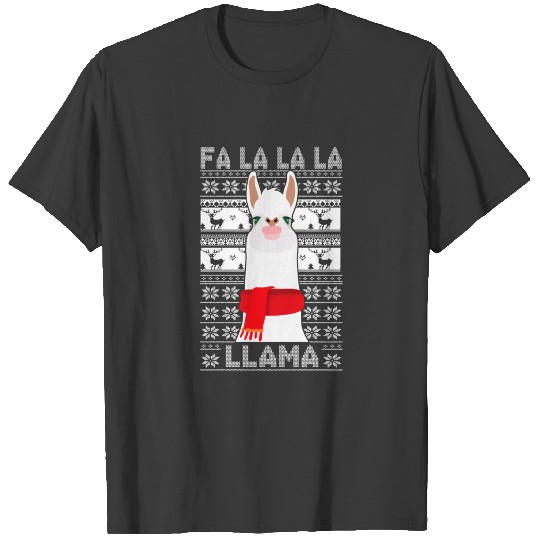 Pajamas Xmas Fa La La Llama Christmas T-shirt