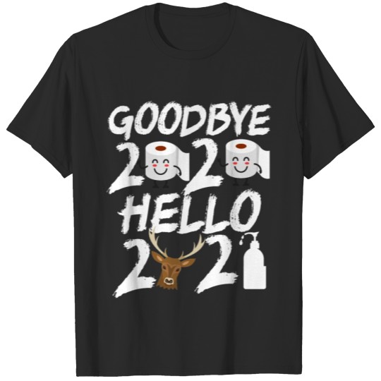 Discover Happy New Year 2021 Reindeer Face Xmas T-shirt