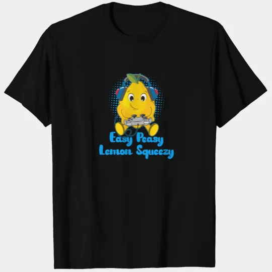 Gaming Easy Peasy Lemon Squeezy Gamer Lemons Nerd T-shirt
