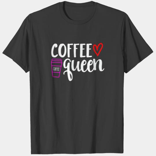 Coffee Queen Mother Mom Daughter Coffee Shop T-shirt
