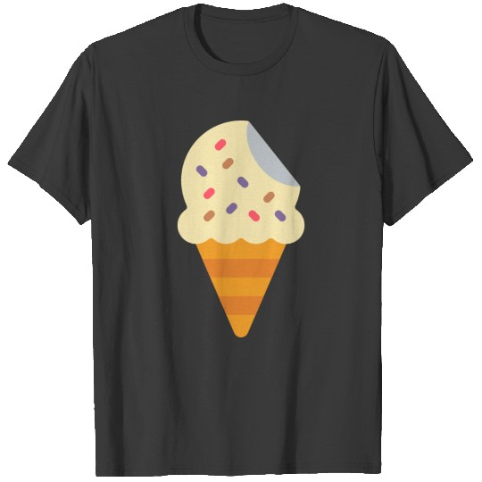 Vanilla ice cream cone with sprinkles T-shirt