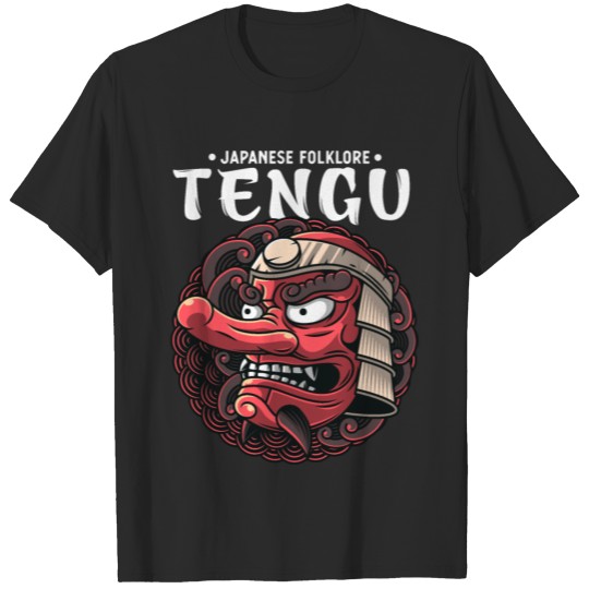Discover Tengu Japanese Folklore God Art Snake Man T-shirt