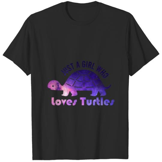 Discover Just A Girl Who Loves Turtles T-shirt