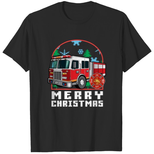 Discover Firefighter Merry Christmas - FD Christmas T-shirt