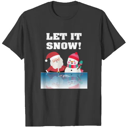 Cocaine Santa Sweater Snowman White Christmas Let T-shirt