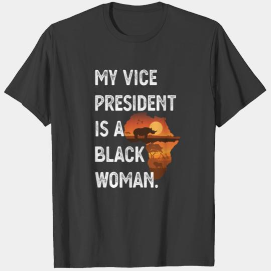 The Vice President Is My Sorority Sister Black Wom T-shirt
