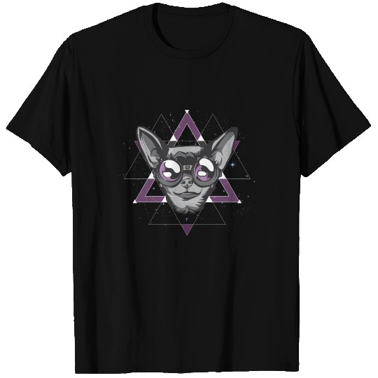 Geometric Space Chihuahua T-shirt