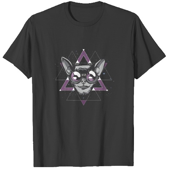 Geometric Space Chihuahua T-shirt