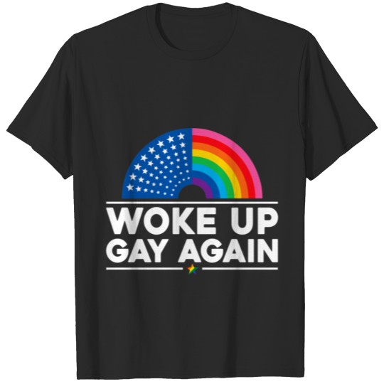Discover Woke Up Gay Again - Pride LGBT Saying T-shirt