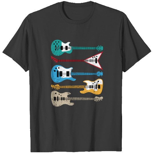 Discover Guitar Music Gift Note Art Color T-shirt