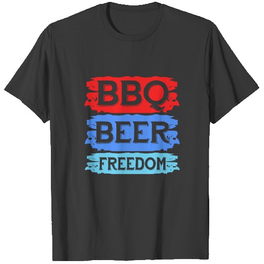 Biden Kamala BBQ Beer Freedom US America 4th July T-shirt