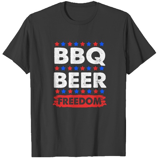 Biden Kamala BBQ Beer Freedom US America 4th July T-shirt