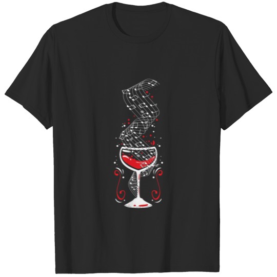 Discover Wine Music Wine Drinker Drinking Songs Gift T-shirt