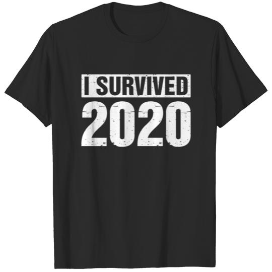 Discover I Survived 2020 T-Shirt New Years Eve Silvester T-shirt