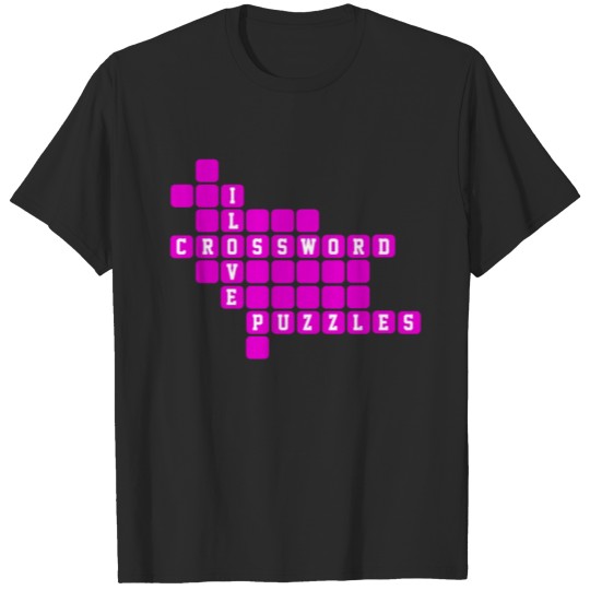 Discover I Love Crossword Puzzles T-shirt