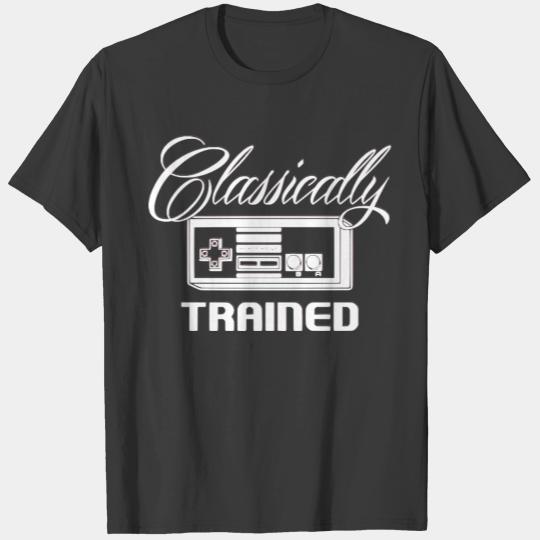 Classically Trained Retrogaming Gamer Gift T-shirt