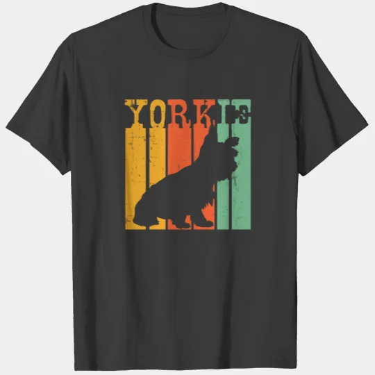 Cool Vintage Retro Yorkie Shirt - Yorkie Lover Gif T-shirt
