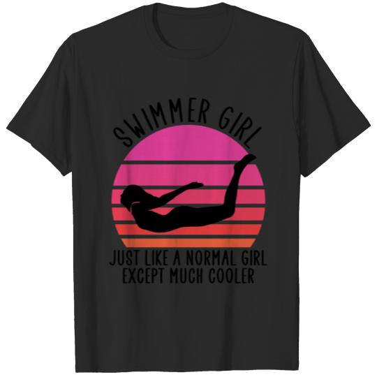 Discover swimming girl T-shirt