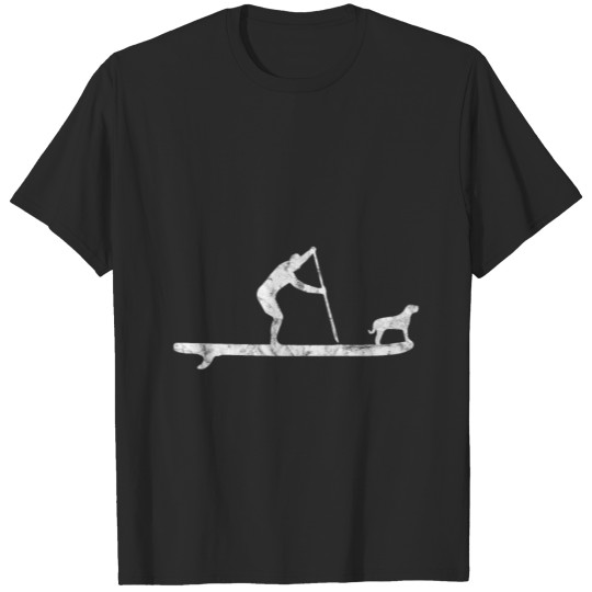 Discover SUP Dog Stand Up Paddle Board Paddling Surf T-shirt
