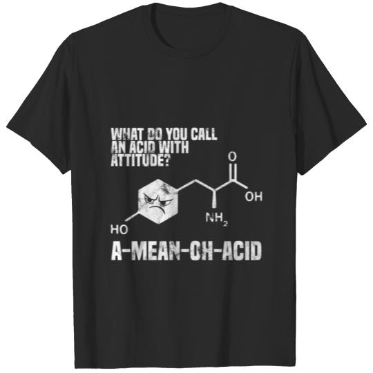Humor Nerdy Chemistry Amino Acid for Women Men T-shirt