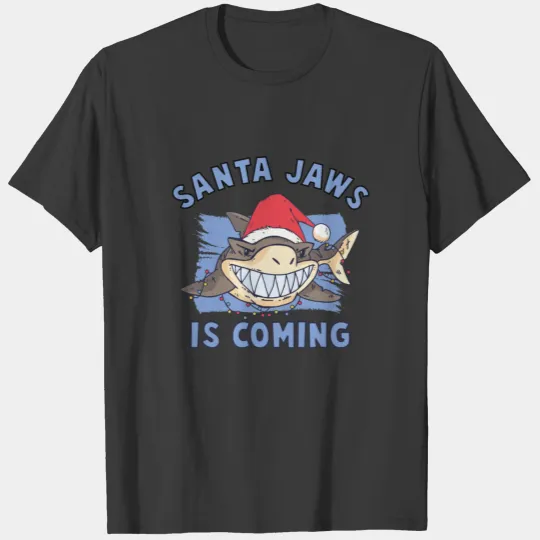 Santa Jaws is Coming T-shirt