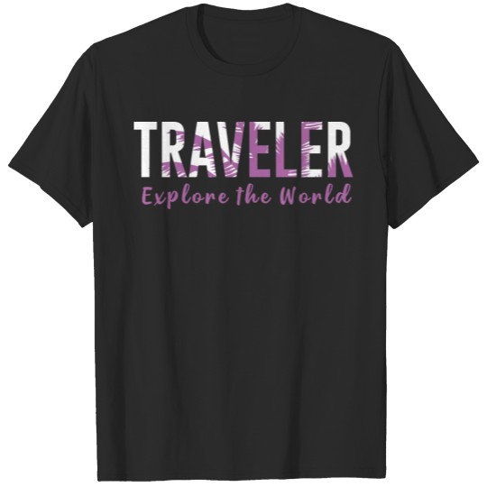 Discover TRAVELER EXPLORE THE WOLD V2 T-shirt
