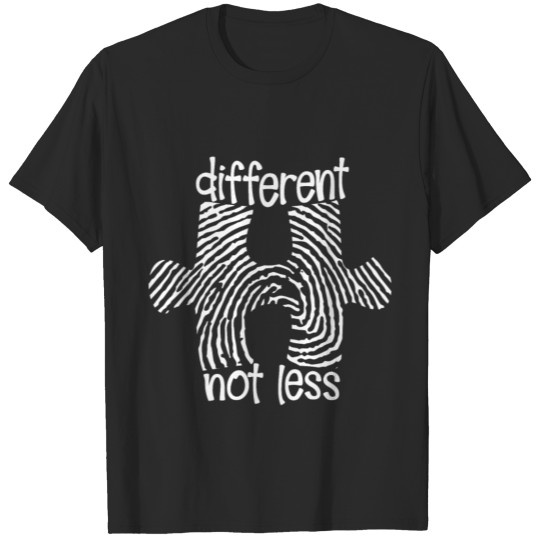 Discover Autism Different Fingerprint Not Less T-shirt