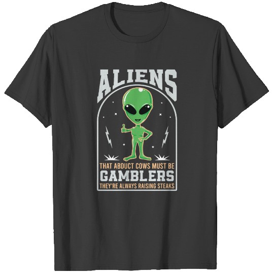 Funny Alien Abduction Area 51 Aliens Raising T-shirt