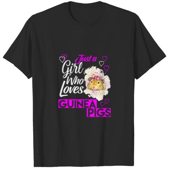 Discover Cute Just A Girl Who Loves Guinea Pigs Gift Tee T-shirt