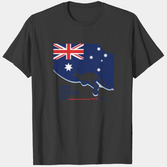 Australia Day 26th January flag with Kangaroo T-shirt