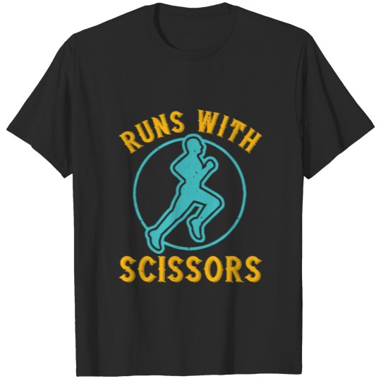 Discover Run with scissors T-shirt