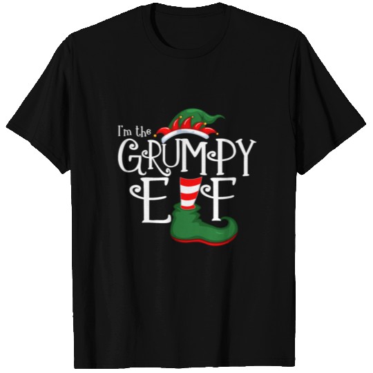 Grumpy Elf Funny Matching Family Christmas Tshirt T-shirt