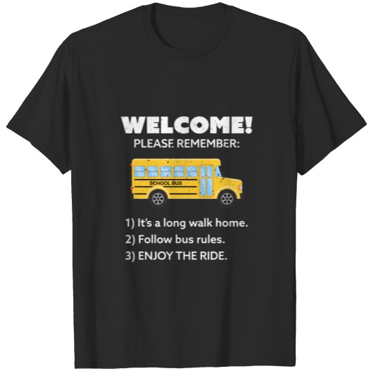 Discover Enjoy The Ride School Bus Driver T-shirt
