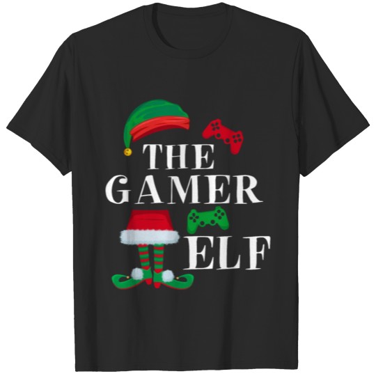 Discover The Gamer Elf Merry Christmas 2020 Happy Xmas Vide T-shirt