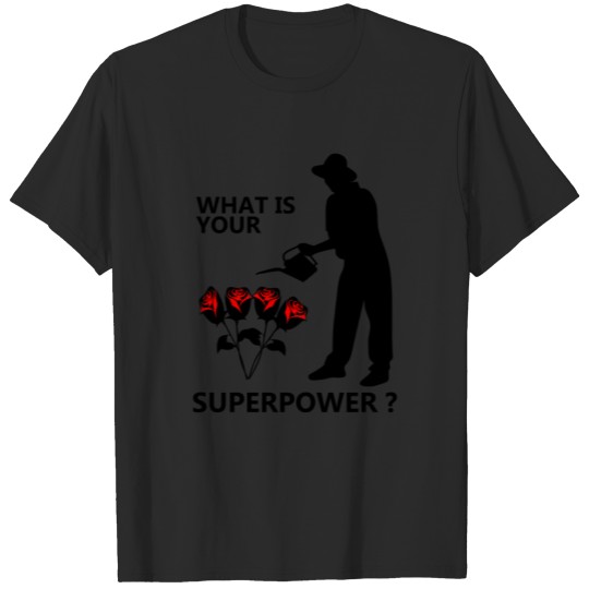 superpower garden black T-shirt
