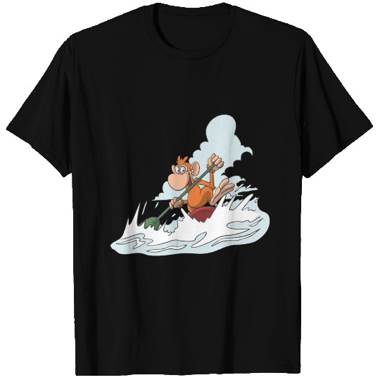 Monkey in a canoe T-shirt