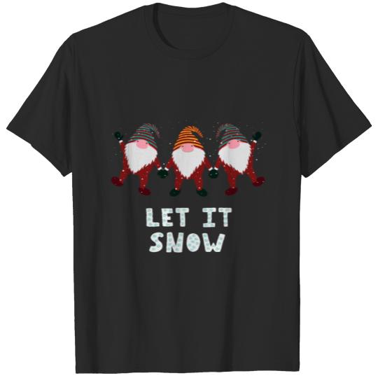 Discover Let It Snow Gnomes T-shirt