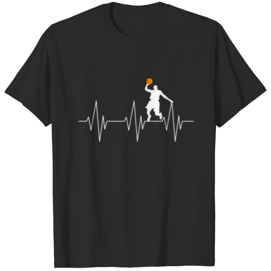 Discover Basketball Heartbeat Gifts T-shirt