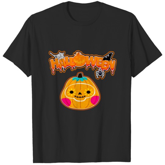 Discover Funny and Beautiful Halloween Pumpkin Cartoon T-shirt