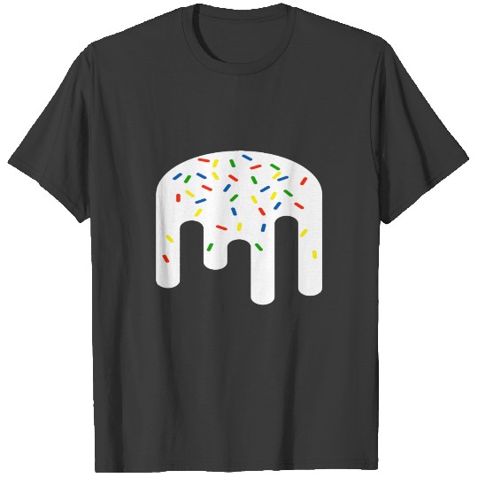 Melting Vanilla Ice Cream Colored Sprinkles Artist T-shirt